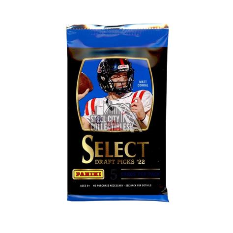 2022 Panini Select Draft Picks Football Blaster Pack Gold Lazer Prizms