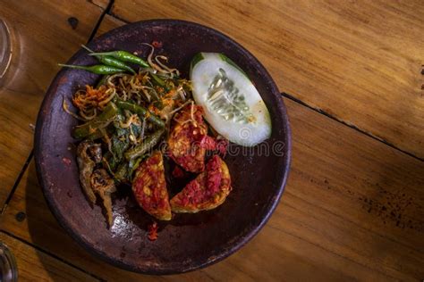 Tempe Penyet in a Traditional Stone Mortar Stock Photo - Image of bean ...