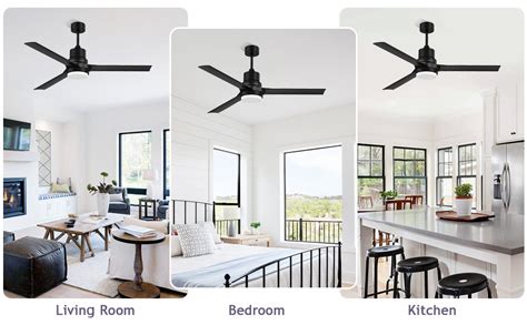 Amazon Biukis Ceiling Fans With Lights And Remote Black Ceiling