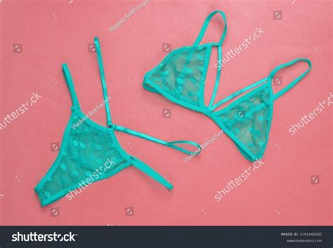 Set Blue Sexy Lingerie On Pink Stock Photo 2191441087 Shutterstock