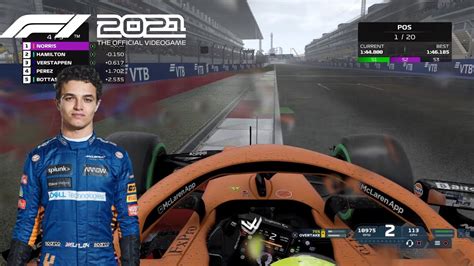 F1 2021 Gameplay Lando Norris In Mclaren At Sochi Russian Gp 2021