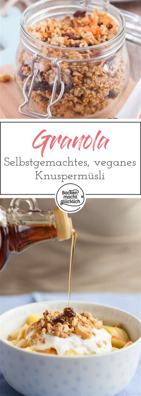 Selbstgemachtes Veganes Knusperm Sli Granola Rezept Knusperm Sli