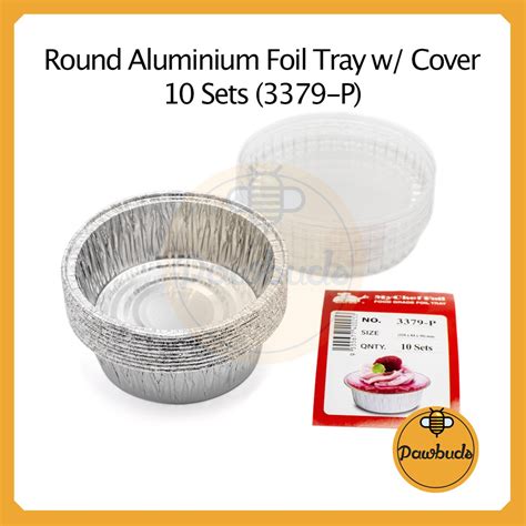 Aluminium Foil Tray With Cover S Size Sets P Bekas