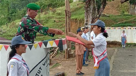 Babinsa Koramil Llw Serka Sintong Purba Jadi Irup Upacara Kibar