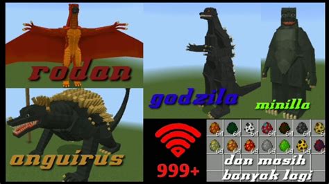 Aku Mencoba Addon Godzila Final Wars Di Minecraft Showcase YouTube