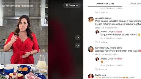 Andrea Llosa Graba Recetas Navide As En Su Tiktok Y Usuarios Critican