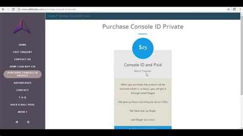 Sell Console IDs and PSID Private PS3 كونسولات ايدي لفك الباند خاصة