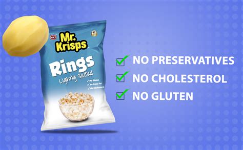 Mr Krisps Potato Rings Natural Salted Flavor Gm Buy Online At