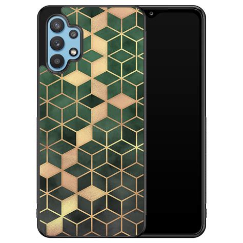 Samsung Galaxy A G Hoesje Green Cubes Leuke Telefoonhoesjes