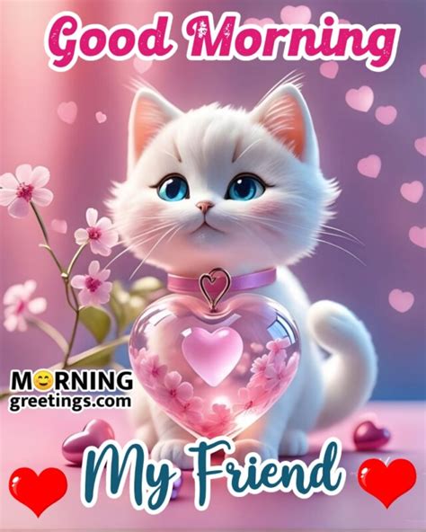 Adorable Good Morning Cat Greetings To Start Your Day Morning Greetings