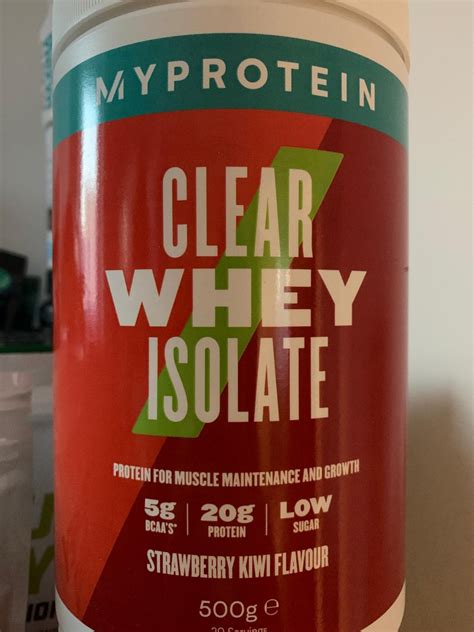 Clear Whey Isolate Strawberry And Kiwi Myprotein Kalorie KJ A