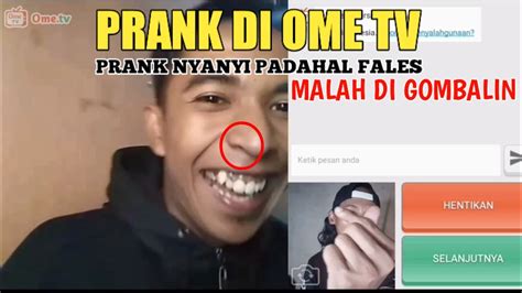 Prank Di Ome Tv Prank Nyanyi Di Ome Tv Padahal Suara Fales Malah