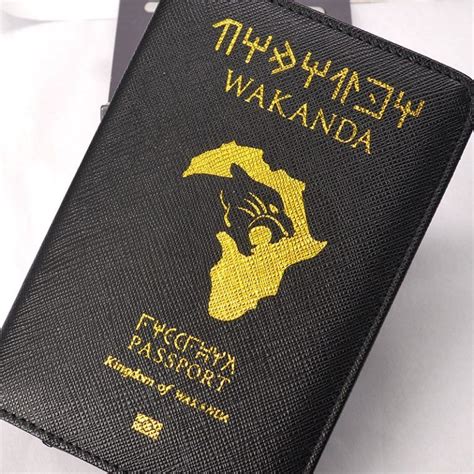 Wakanda Passport Cover Black Panther Passport Wallet Goodvibes7