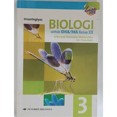 Jual ERLANGGA BUKU BIOLOGI KURIKULUM 2013 KELAS 3 KELAS XII SMA MA