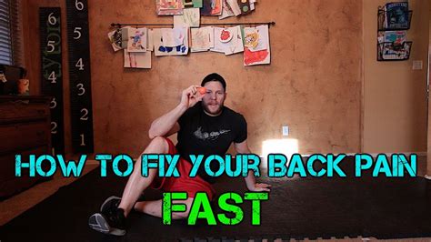 How To Fix Your Lower Back Pain FAST YouTube