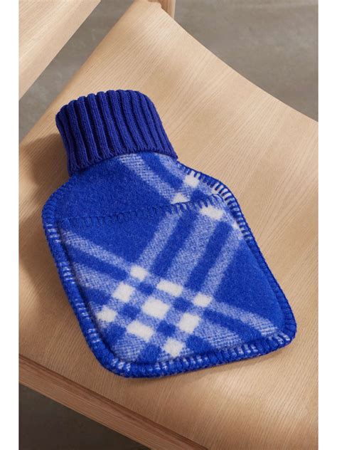 Burberry Checked Wool Hot Water Bottle Net A Porter