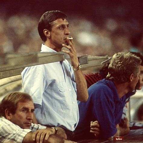 Football Tweet On Twitter Cruyff Having A Smoke In The Dug Out