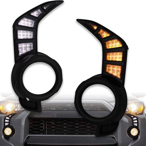 Pgtopone Switchback Whiteamber Led Front Fog Daytime Running Lamp Wdynamic Flash