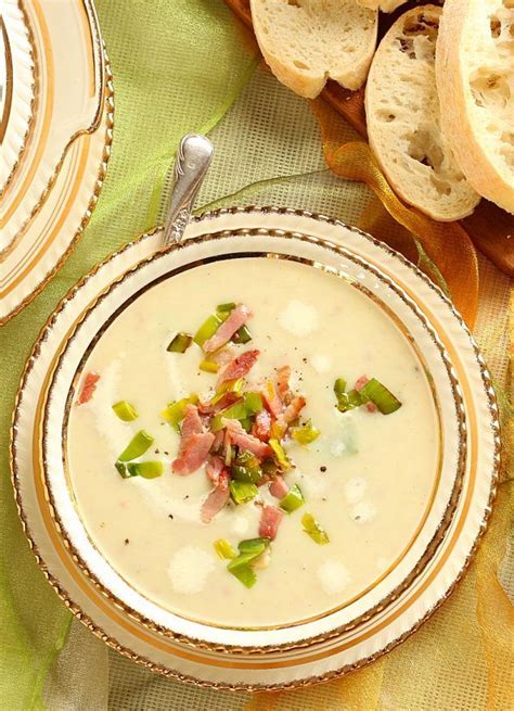 Potato Leek And Bacon Soup Tania S Kitchen Recipe Leek And Bacon Soup Bacon Soup Bacon