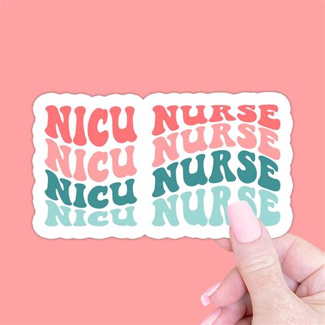 Nicu Nurse Sticker Gift Nicu Nurse Squad Laptop Water Bottle Sticker