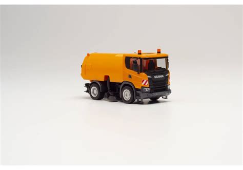 Herpa Scania Cg Kehrfahrzeug Kommunalorange