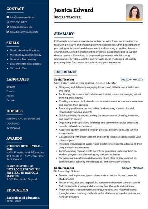 Cv Samples Page Of In Resumekraft