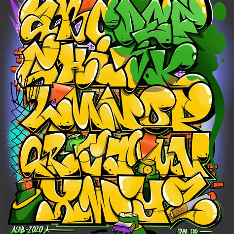 Alfabeto Graffiti 01 Domestika