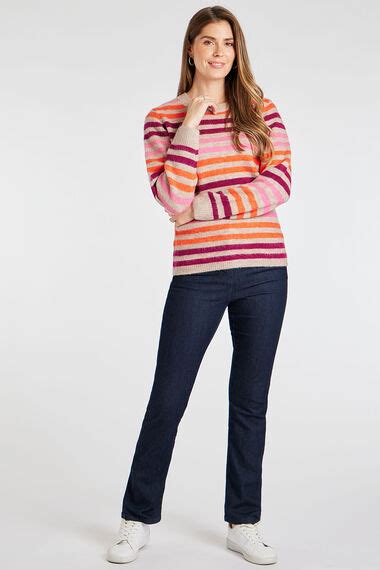 Long Sleeve Striped Jumper Bonmarché