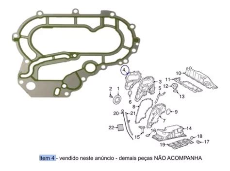 Junta Tampa Frontal Distribuicao Freelander 2 Volvo Xc60 6cc