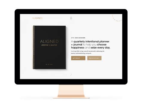 Aligned Planner Feminist Branding Website Design In Winnipeg