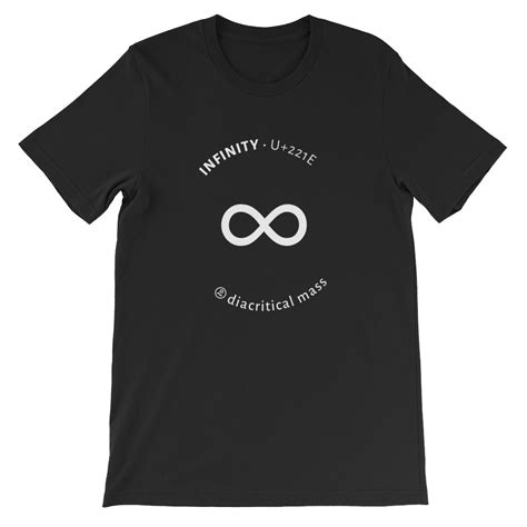 Infinity Short Sleeve Unisex T Shirt Diacritical Mass