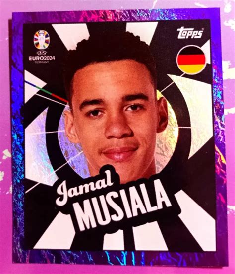 Topps Euro Parallelsticker Lila Ptw Ger Jamal Musiala