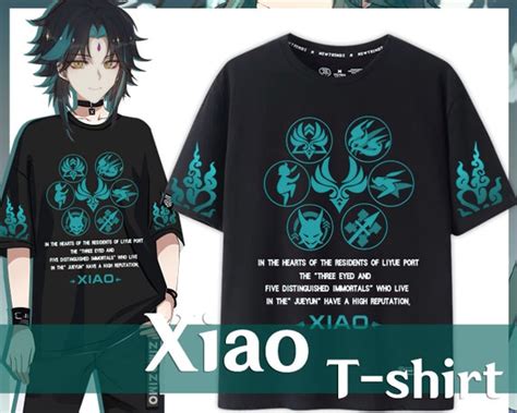 Genshin Impact Xiao T Shirt Theme T Shirt Cosplay Albedo Etsy