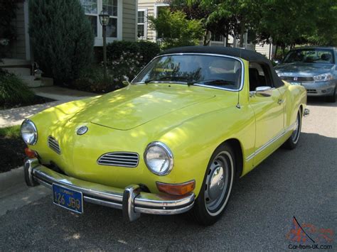 Vw Karmann Ghia Convertible One Owner California Car For Years