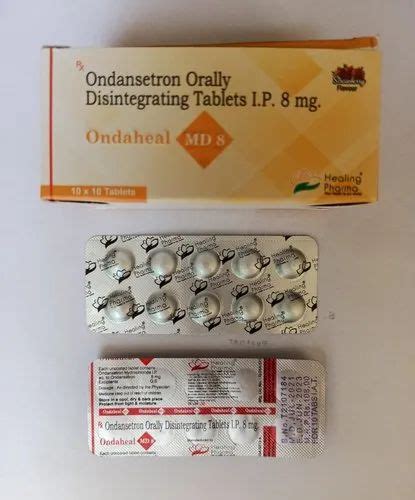 Ondansetron 8 Mg Tablets Ondaheal Md 8 At Rs 108strip ओंडनसेट्रॉन टॅब्लेट In Nagpur Id