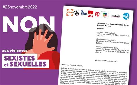 Contre Les Violences Sexistes Et Sexuelles Avancer Concrètement Intersyndicale Cgt Thcb