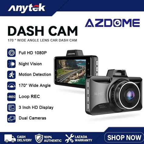 AZDOME M01 Pro 1080P FHD Dash Cam For Car With Night Vision 3 Inch DVR