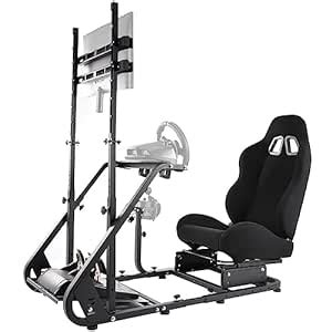 Amazon Gazzyt G29 Racing Simulator Cockpit Adjustable Black Race