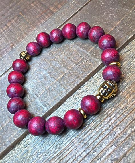 Men S Buddha Bracelet Mens Ohm Bracelet Beaded Bracelet Stretch