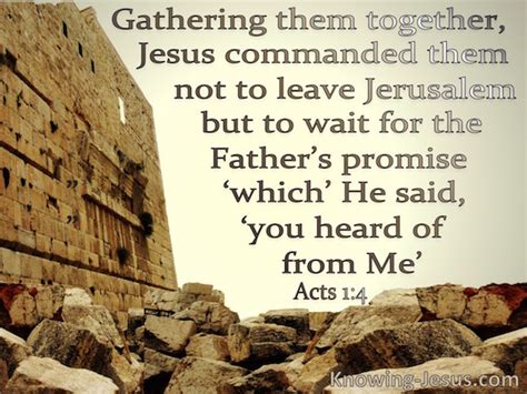 Acts 1 4 Verse Of The Day