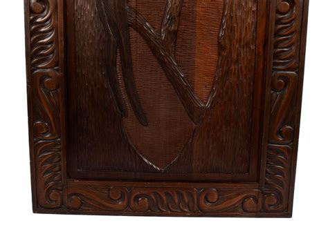 Lot South American Hand Carved Mahogany Door