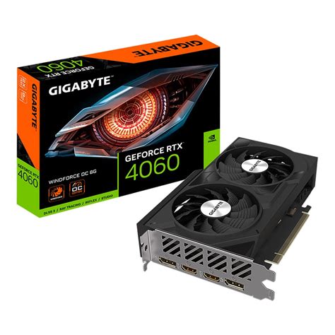 Vga การ์ดแสดงผล Gigabyte Geforce Rtx 4060 Windforce Oc 8g 8gb Gddr6