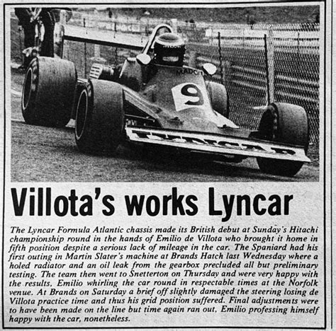 Emilio De Villota Other The Forgotten Drivers Of F