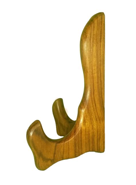 New Era Wood Carving Art Wooden Handmade Plate Stand Inch Foldable