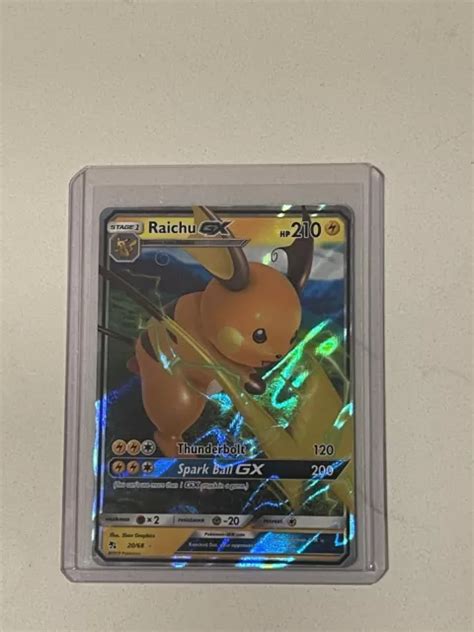 Raichu Gx Hidden Fates Pokemon Trading Card Game