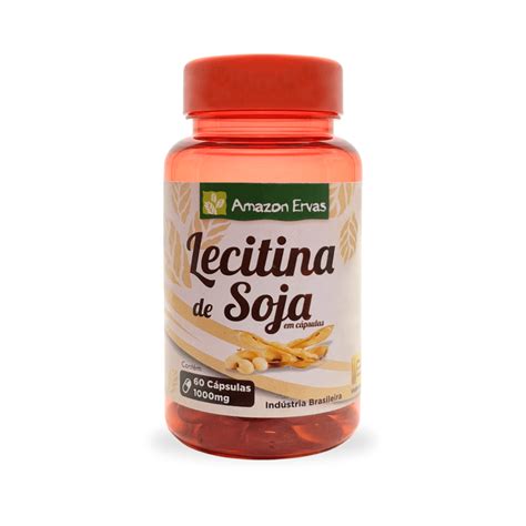 Lecitina de soja C 60 cápsulas 1000MG Amazon Ervas