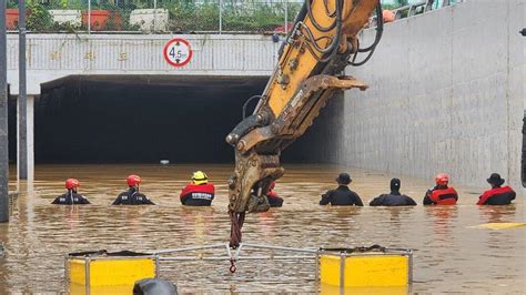 Banjir Dan Tanah Longsor Mematikan Melanda Korea Selatan 37 Orang