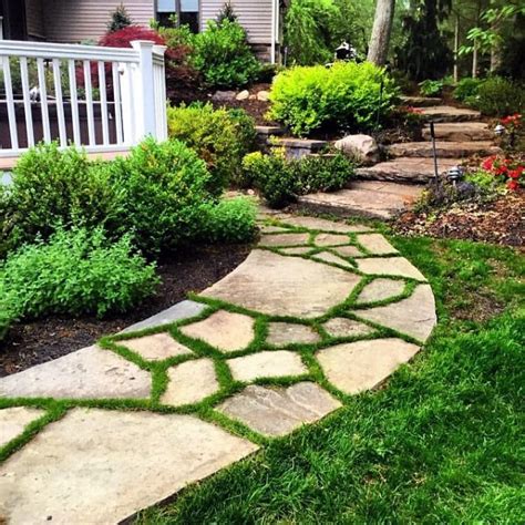 Top 60 Best Stone Walkway Ideas Hardscape Path Designs