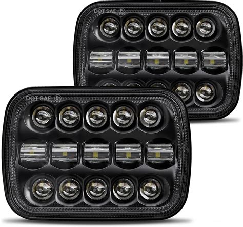 Amazon TRUCKMALL 5x7 7x6 Inch LED Headlights H6054 6054 H5054