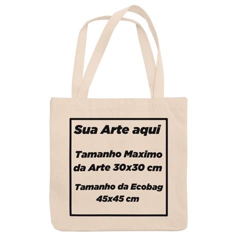 Bolsa Sacola Ecobag Ecol Gica E Sem Z Per Personalizada Sua